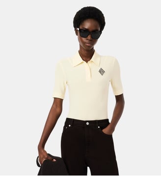 Polo slim fit brodé - Lacoste - Beige