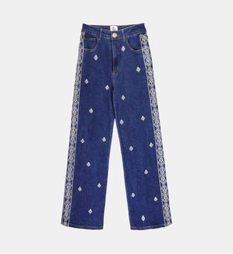 JEAN imprimé ethnique ZEPHYRA - La Petite Etoile - Wash