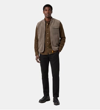 Gilet polaire Marcel sans manches - Serge Blanco - Marron