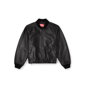 Veste bomber en cuir - Diesel - Noir