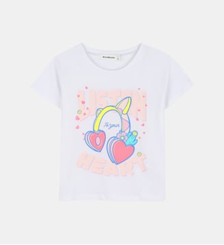 Tee-shirt à manches courtes - Billieblush - Blanc