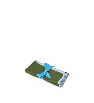 Grand Serviettes de Table Bosco (45X45) Set de 2 - La DoubleJ - Vert foncé
