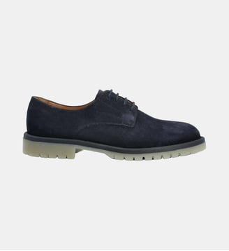 Derby vittorio - cuir velours - Colisée Paris - Bleu marine
