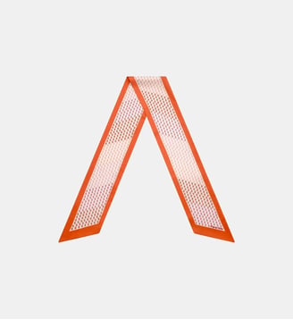Norris - Foulard En Satin De Coton Orange - Parallèle - Orange