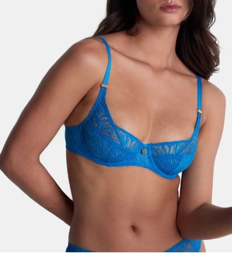 Soutien gorge emboitant Foulard - Aubade - Bleu