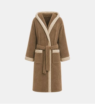 Peignoir a capuche pur coton Garnier Thiebaut