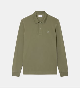 Polo L.12.12 LIGHT manches longues classic fit - Lacoste - Vert kaki