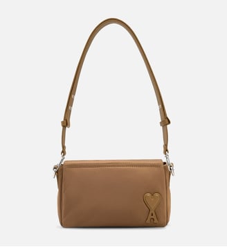 Sac lunch box Marcel unisexe en nylon - AMI Paris - Noisette