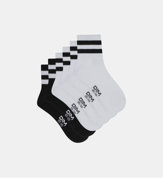 Lot de 3 paires de chaussettes coton Ecodim Sport texturé - Dim - Blanc