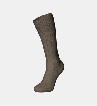 Chaussettes cannelées - Eden Park - Marron