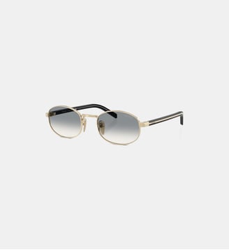 Lunettes de soleil Ovale PR B53S - Prada - Or pale
