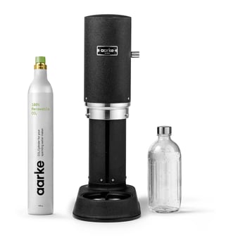 Machine à soda Pack Carbonator Pro Noir mat + CO2 - AARKE - Noir