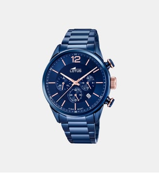 Montre Chrono Bleu 18680/2 - Lotus - Bleu