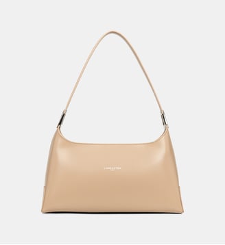 Grand sac rectangle Suave Ace en cuir - Lancaster - Beige foncé