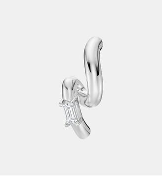 Boucle d'oreille Gioia Blanche Or - Nebuleuse Bijoux - Argenté