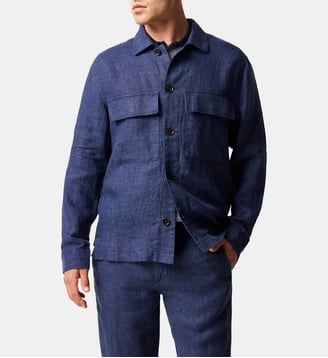 Surchemise West Island en lin pour homme - Rodd & Gunn - Marine