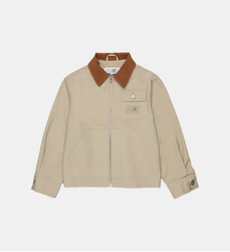 Veste workwear avec logo imprimé - MM6 Maison Margiela - Beige