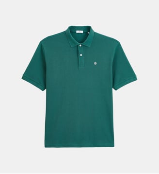Polo Lucas en piqué de coton Serge Blanco