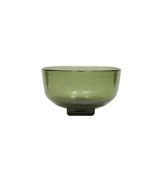 Bol en verre avec bulles - OYOY - Vert