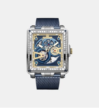 Montre Rampart Bleu MOW1311 - Montignac - Argenté