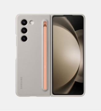 Coque Z Fold 5 S pen intégré Crème - Samsung - Beige