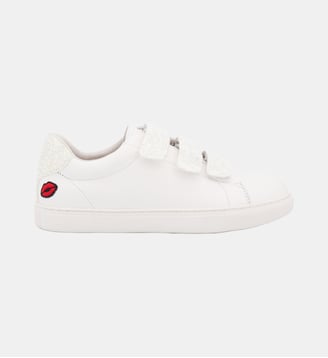 Baskets En Cuir Edith Nuage - Bons Baisers - Blanc
