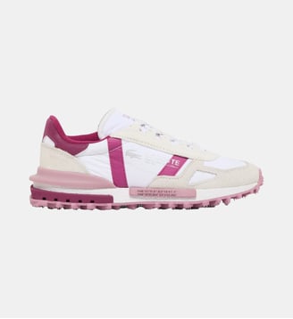Sneakers Elite Active femme - Lacoste - Blanc et violet foncé