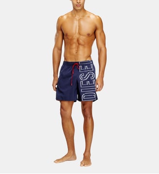 Short de bain avec logo imprimé oversize - Diesel - Bleu