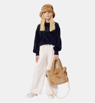Sweat velours - Chloe Kids - Bleu amirakl