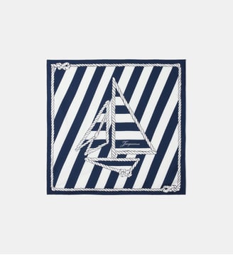 Le Foulard Bateau Corde - Jacquemus - Print boat rope navy