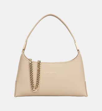 Petit sac à main Lychee Ace en cuir - Lancaster - Beige