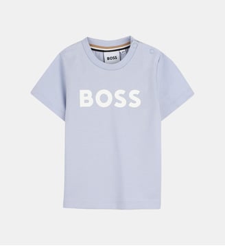 Tee-shirt manches courtes - BOSS Kidswear - Bleu délavé