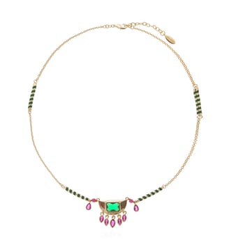 Collier chaîne avec pendentif NIKOLE - Hipanema - Émeraude