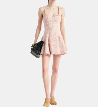 Robe patineuse en tweed - Balmain - Rose