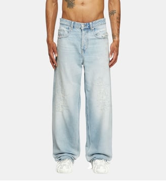 Relaxed Jeans - 2001 D-Macro - Diesel - Bleu clair