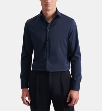 Chemise Performance 1/1 Slim Col Kent - Seidensticker - Navy