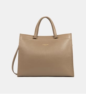 Sac cabas signature - Lancaster - Taupe, in et or