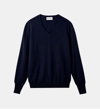 Pull col V Origines - Bompard - Marine