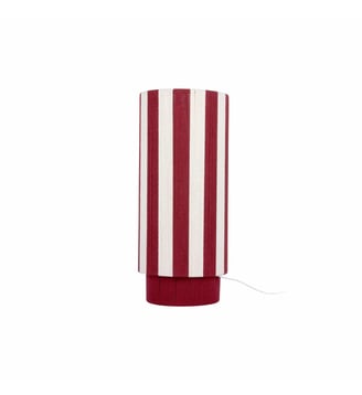 Lampe de Table Vienna Stripes - Bordeaux - 25x25x58cm - Leitmotiv - Rouge bordeaux