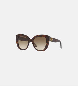 Lunettes de soleil Œil de chat GG0327S - Gucci - Écaille