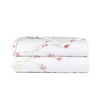 Couvre lit en percale de coton Yves Delorme