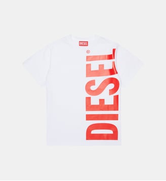 T-shirt avec logo vertical - Diesel Kids - Blanc