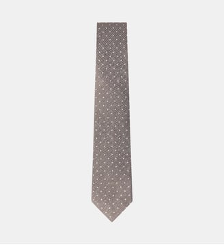 Cravate En Soie À Pois Mayfair En Sergé - Hackett London - Olive green