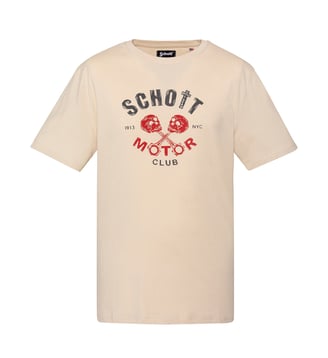 T-shirt imprimé Schott Motor Club - Schott - Sable