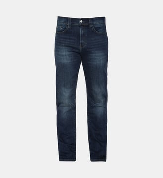 Jeans droit L32 - Schott - Bleu délavé