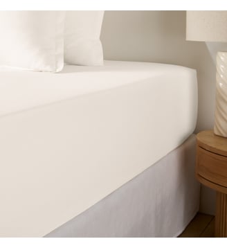 Drap housse percale coton, bonnet 35cm, Scenario La Redoute Interieurs