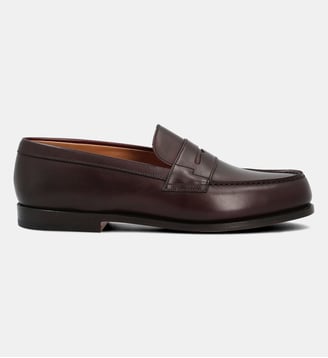 Mocassin oake - cuir lisse - Bowen - Rouge et orange