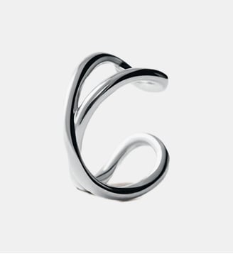 Cassard d’oreilles croisé argenté 925 Aristocrazy