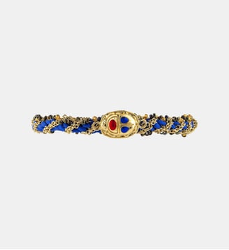 Bracelet chaîne et cabochon réglable KALAO - Hipanema - Indigo