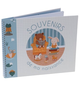 Album naissance ourson Gaston - Amadeus - Bleu